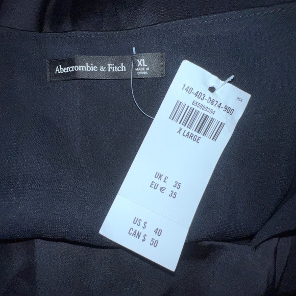 Abercrombie & Fitch Black Crop Top - Picture 2 of 6